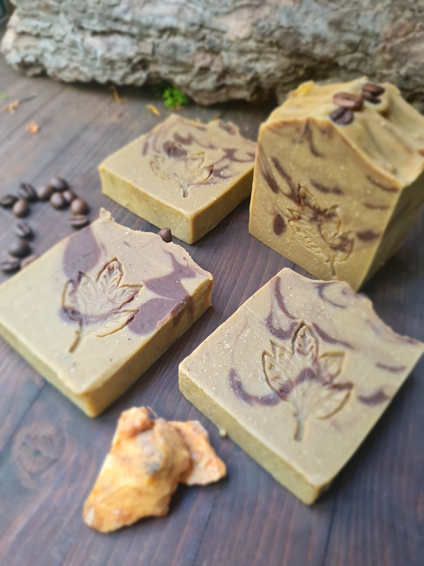 CIOCCOCAFFÈ - Jabón artesanal de cacao orgánico, vainilla y café de comercio justo