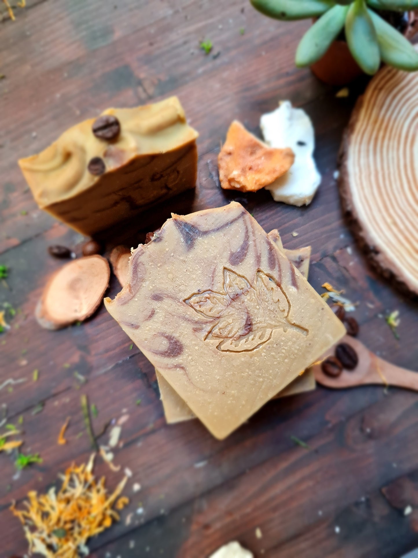 CIOCCOCAFFÈ - Jabón artesanal de cacao orgánico, vainilla y café de comercio justo