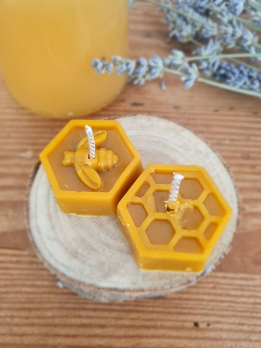 Candele di cera d'api biologica