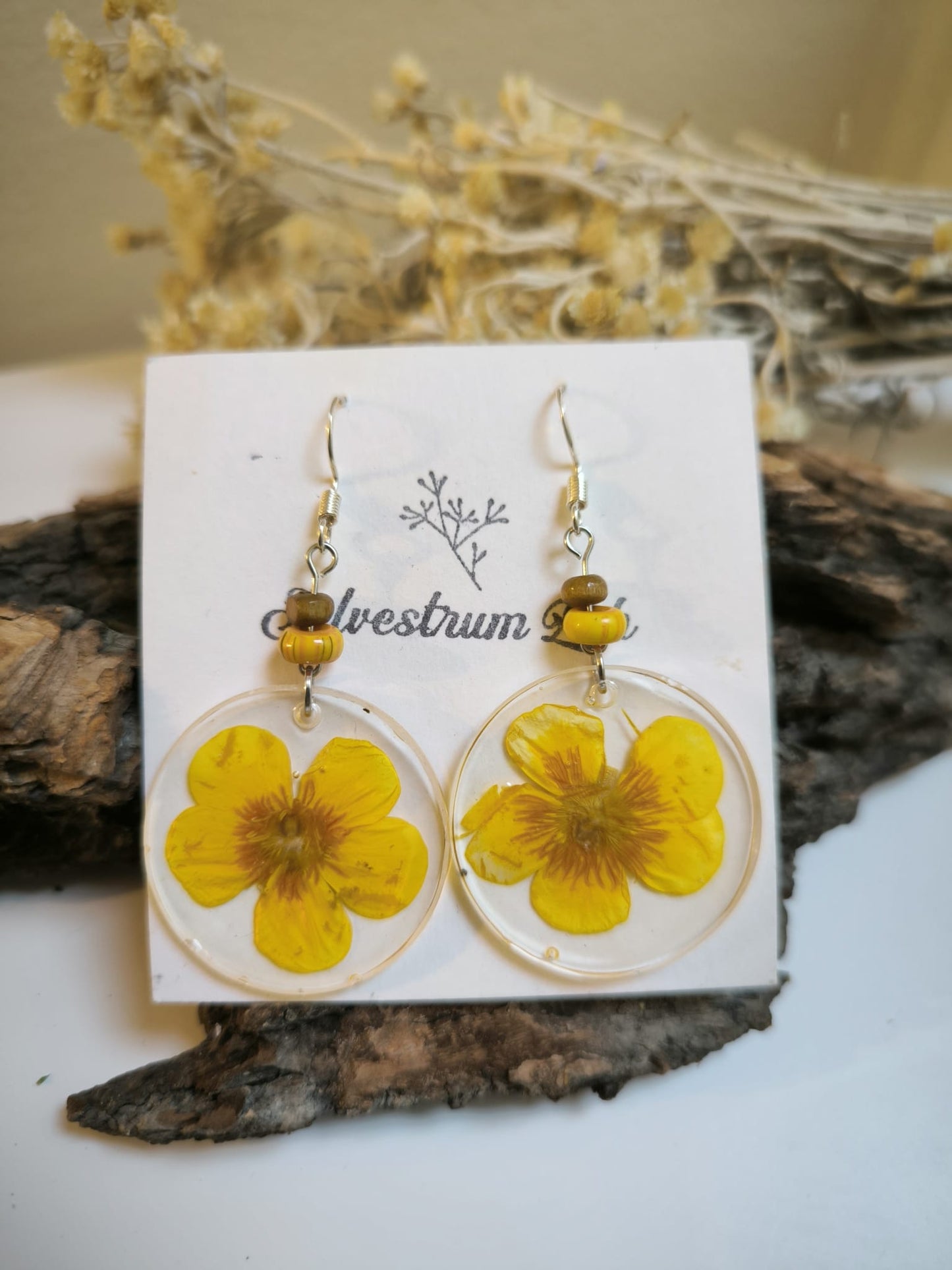 Orecchini botanici "Bouton d'or"