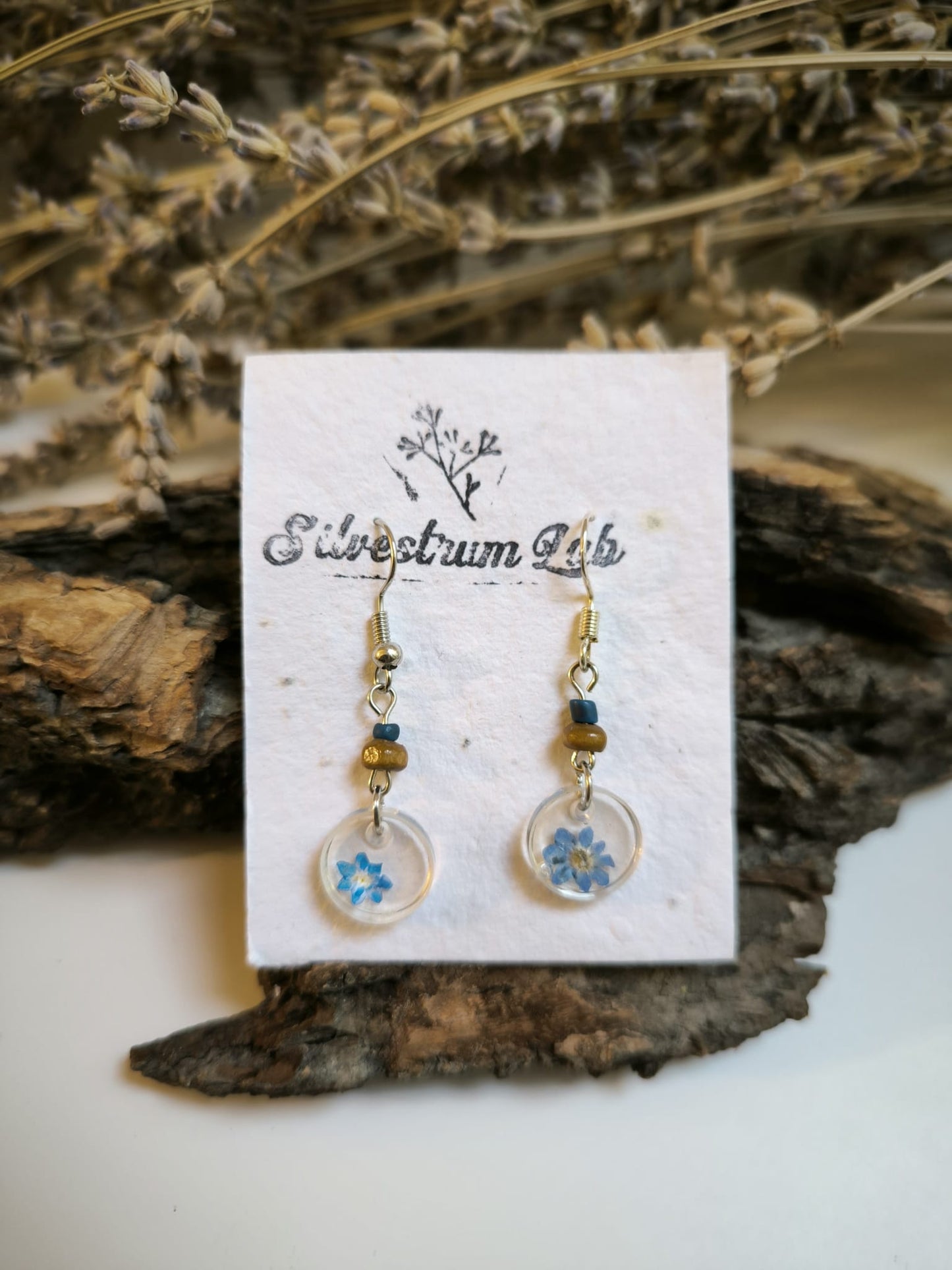 Orecchini botanici "NonTiScordareDiMe"